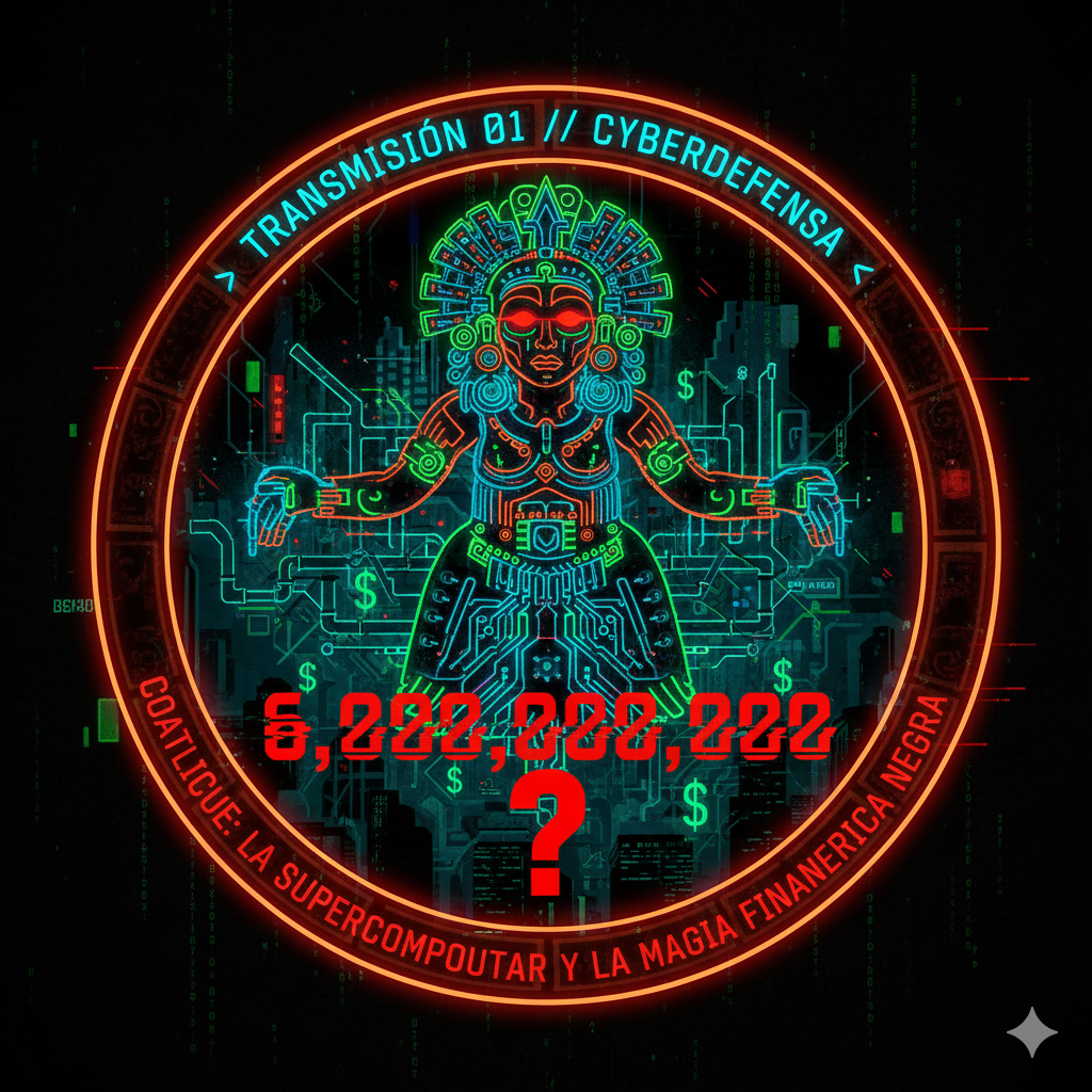 >TRANSMISIÓN 01 // CYBERDEFENSA // COATLICUE: LA SUPERCOMPUTADORA Y LA MAGIA FINANCIERA NEGRA